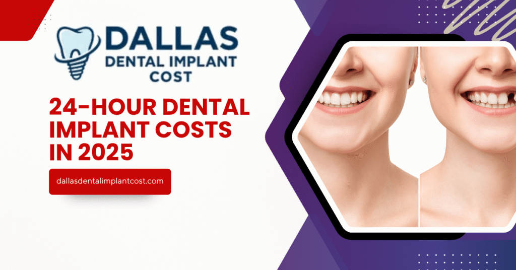 24-Hour Dental Implant Costs in 2025