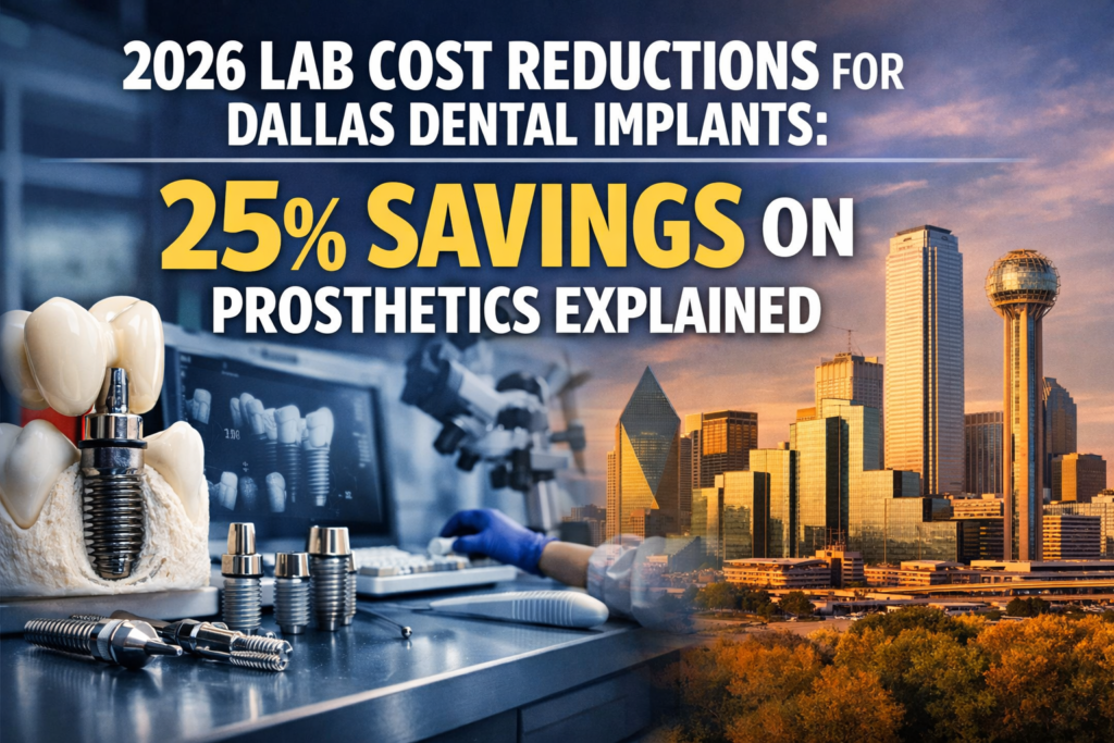 2026 Lab Cost Reductions for Dallas Dental Implants: 25% Savings on Prosthetics Explained