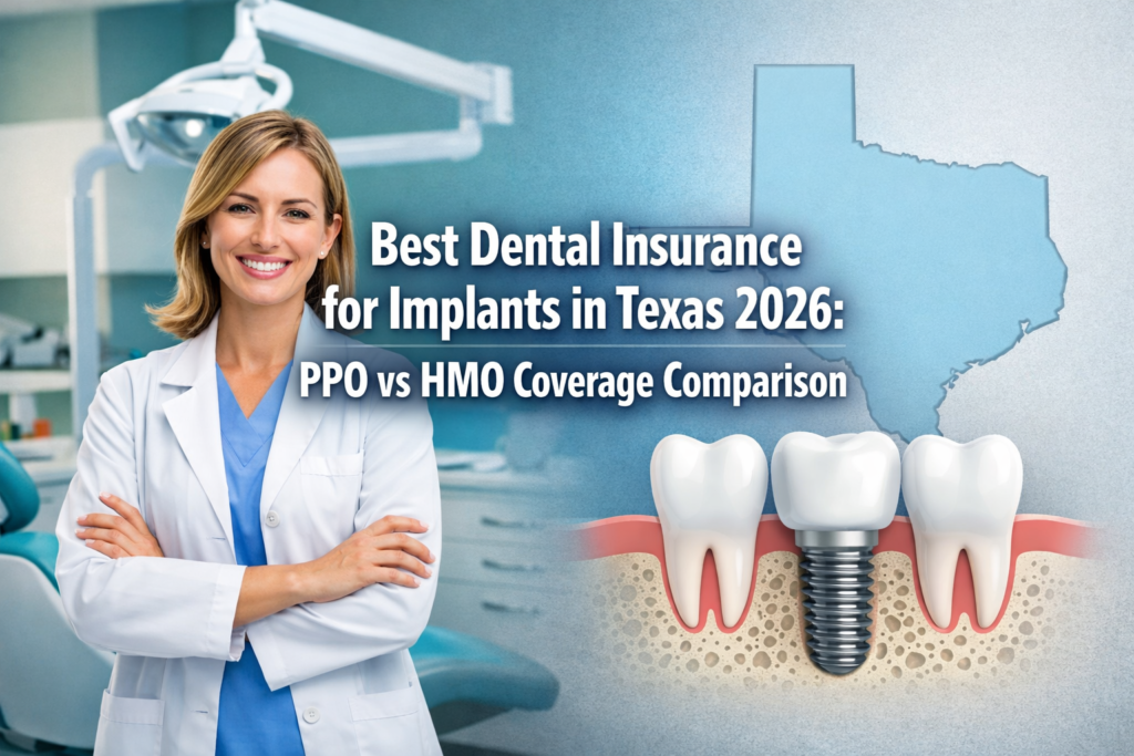 Best Dental Insurance for Implants in Texas 2026: PPO vs HMO Coverage Comparison