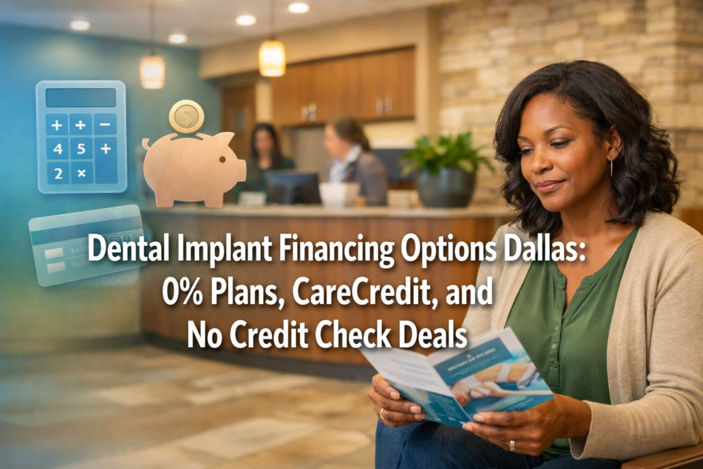 Dental Implant Financing Options Dallas: 0% Plans, CareCredit, and No Credit Check Deals