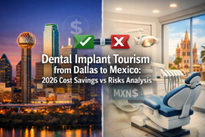 Dental Implant Tourism from Dallas to Mexico: 2026 Cost Savings vs Risks Analysis