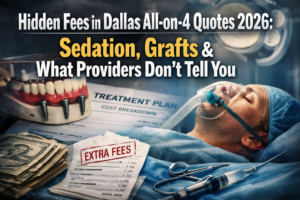 Hidden Fees in Dallas All-on-4 Quotes 2026: Sedation, Grafts & What Providers Don't Tell You