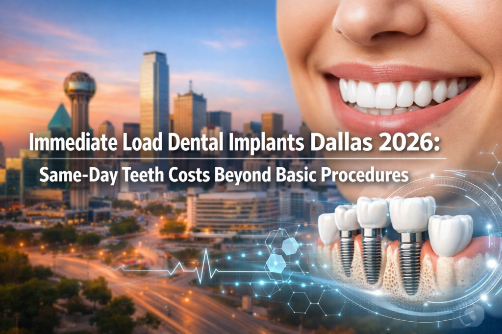 Immediate Load Dental Implants Dallas 2026: Same-Day Teeth Costs Beyond Basic Procedures