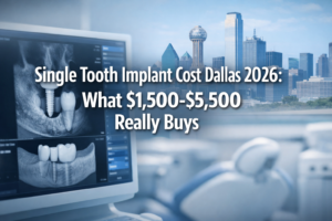 Single Tooth Implant Cost Dallas 2026: What $1,500-$5,500 Really Buys