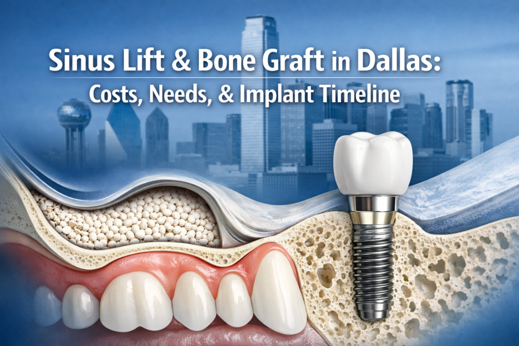 Sinus Lift and Bone Graft Procedures in Dallas: When They're Needed, Costs ($1,500-$5,000), and Impact on Implant Timeline