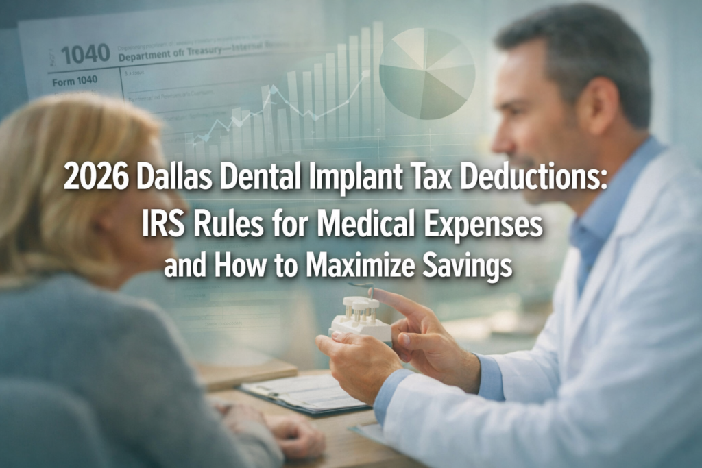 2026 Dallas Dental Implant Tax Deductions: IRS Rules for Medical Expenses and How to Maximize Savings