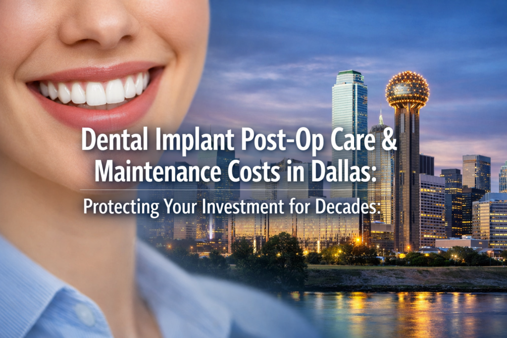 Dental Implant Post-Op Care & Maintenance Costs in Dallas: Protecting Your Investment for Decades