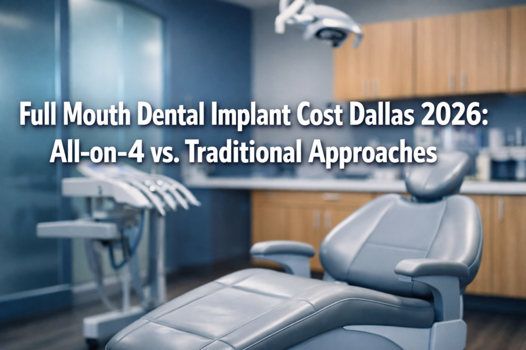 Full Mouth Dental Implant Cost Dallas 2026: All-on-4 vs. Traditional Approaches
