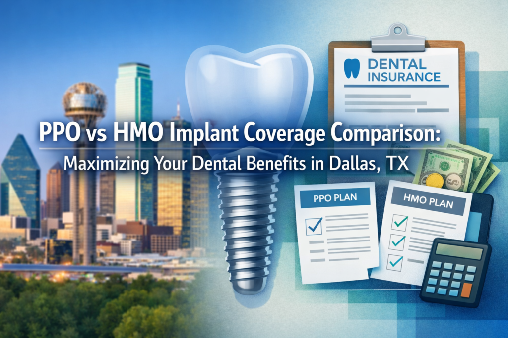 PPO vs HMO Implant Coverage Comparison: Maximizing Your Dental Benefits in Dallas, TX