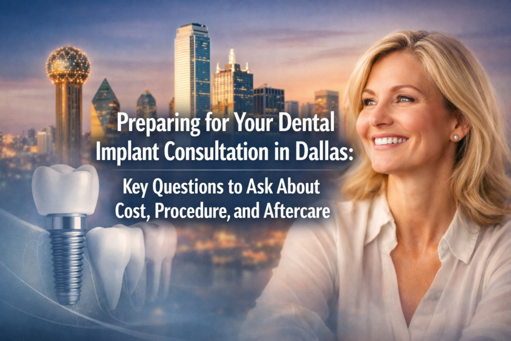 Preparing for Your Dental Implant Consultation in Dallas: Key Questions to Ask About Cost, Procedure, and Aftercare