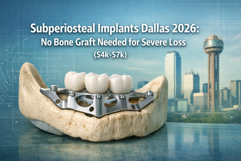 Subperiosteal Implants in Dallas 2026: $4,000-$7,000 Option for Severe Bone Loss Without Grafting