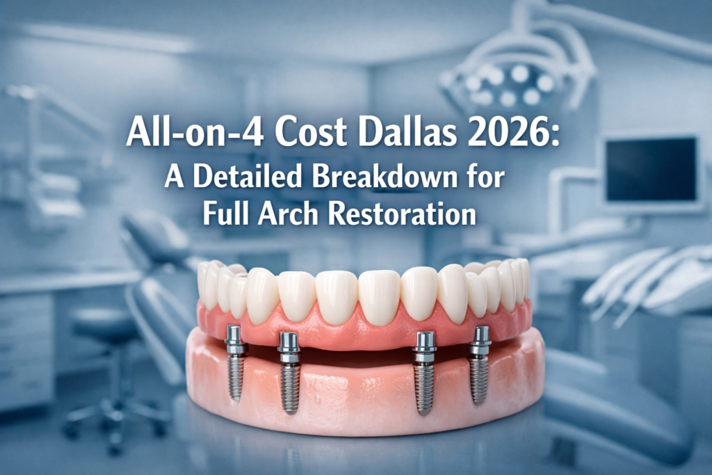 All-on-4 Cost Dallas 2026: A Detailed Breakdown for Full Arch Restoration
