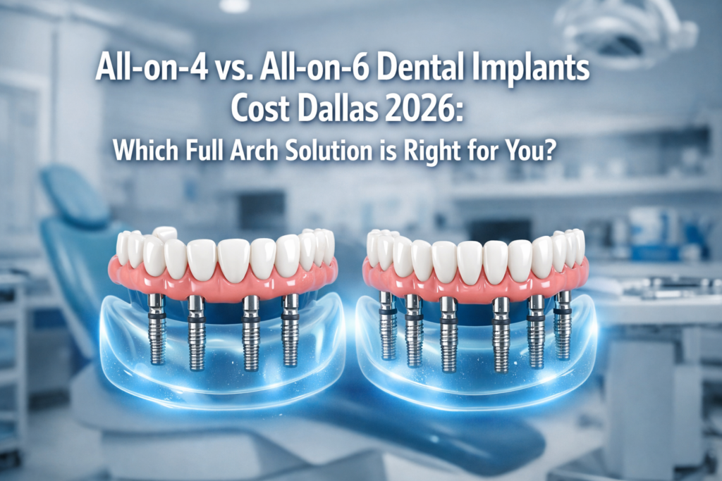 All-on-4 vs. All-on-6 Dental Implants Cost Dallas 2026: Which Full Arch Solution is Right for You?