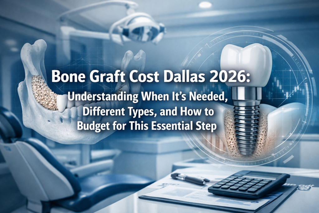 Bone Graft Cost Dallas 2026: Understanding When It's Needed, Different Types, and How to Budget for This Essential Step