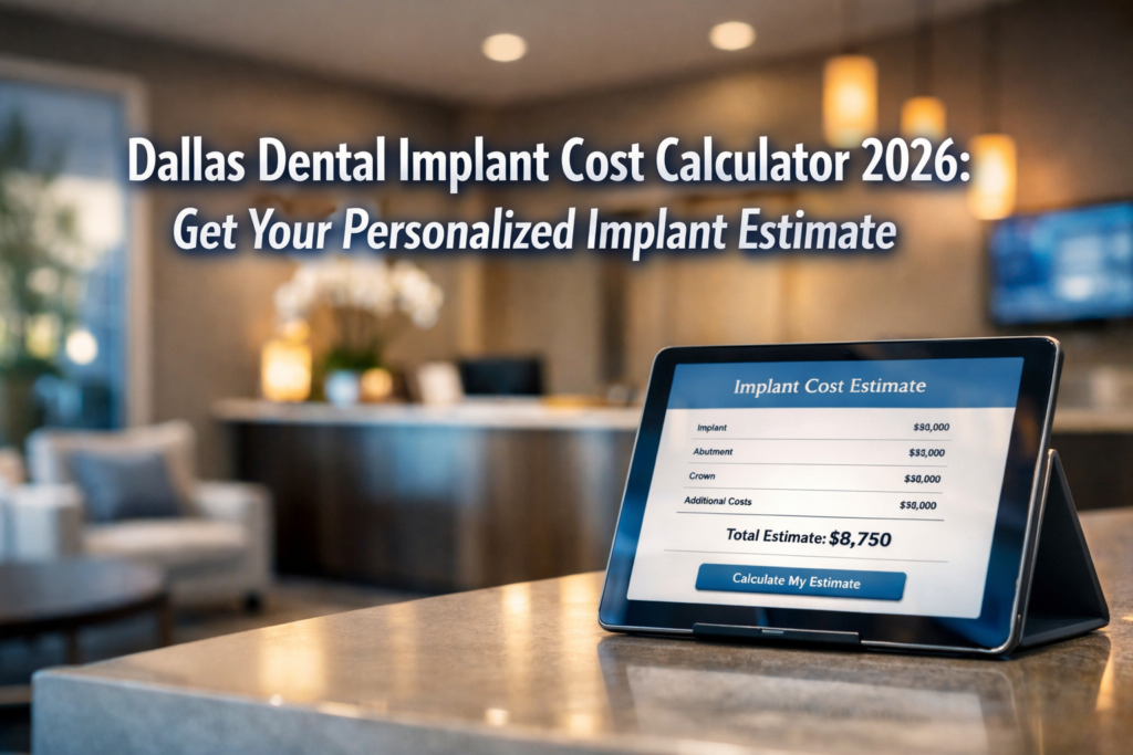 Dallas Dental Implant Cost Calculator 2026: Get a Personalized Estimate for Your Specific Needs
