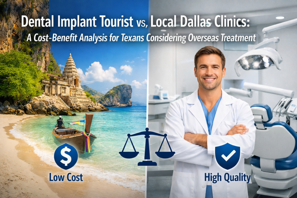 Dental Implant Tourist vs. Local Dallas Clinics: A Cost-Benefit Analysis for Texans Considering Overseas Treatment