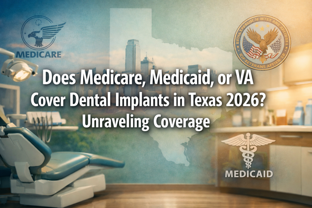 Does Medicare, Medicaid, or VA Cover Dental Implants in Texas 2026?