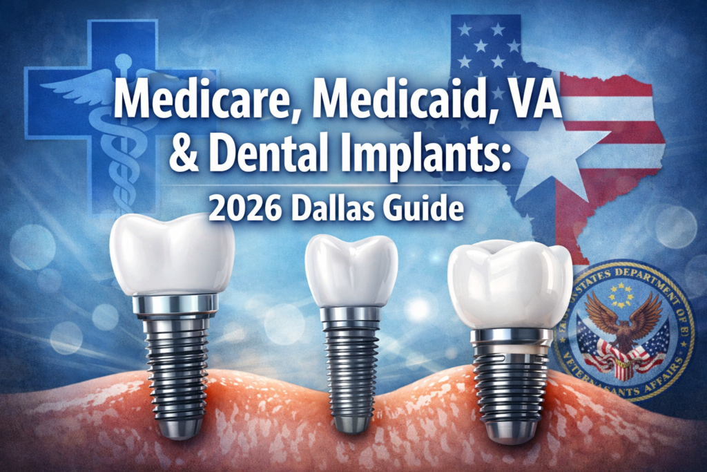 Does Medicare, Medicaid, or VA Cover Dental Implants in Texas? 2026 Guide for Dallas Patients