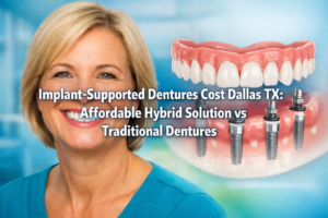 Implant-Supported Dentures Cost Dallas TX: Affordable Hybrid Solution vs Traditional Dentures