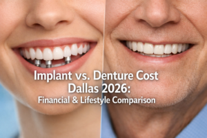 Implant vs. Denture Cost Dallas 2026: A Comprehensive Financial & Lifestyle Comparison