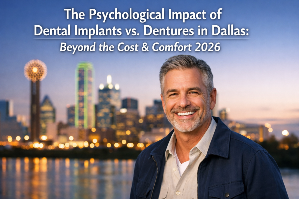 The Psychological Impact of Dental Implants vs. Dentures in Dallas: Beyond the Cost & Comfort 2026