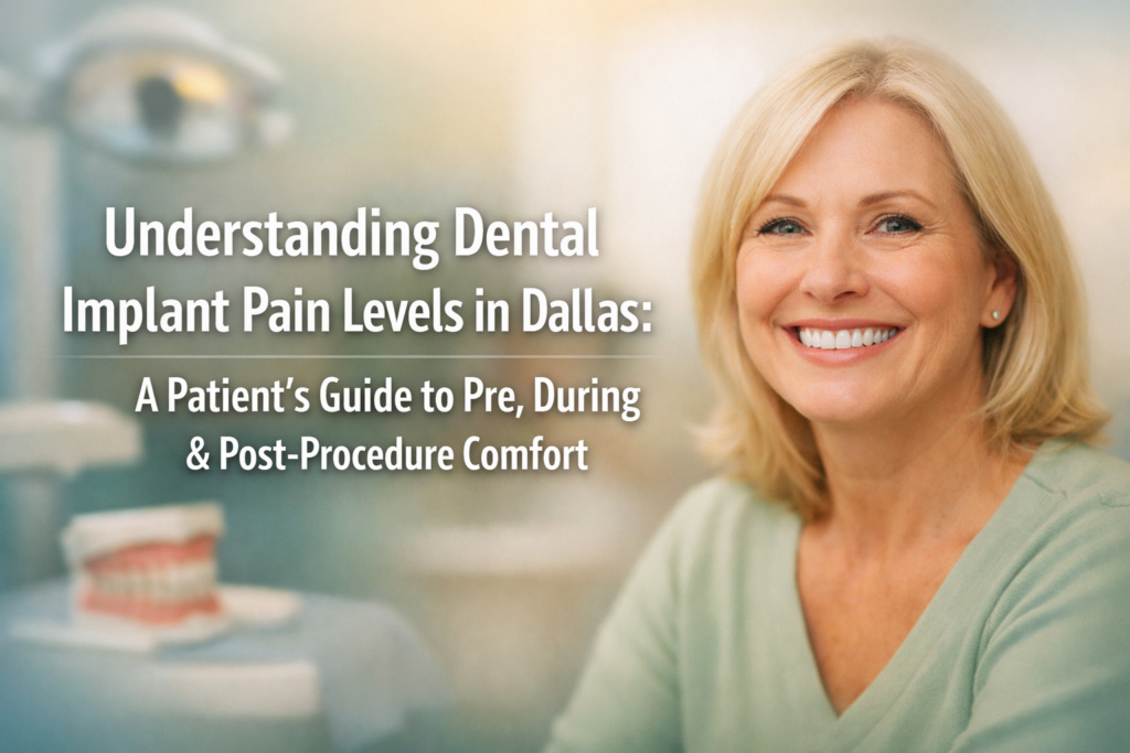 Understanding Dental Implant Pain Levels in Dallas: A Patient's Guide to Pre, During & Post-Procedure Comfort