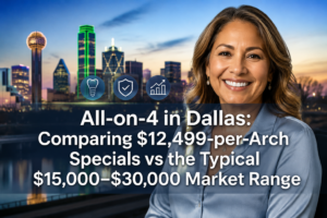 All-on-4 in Dallas: Comparing $12,499-per-Arch Specials vs the Typical $15,000–$30,000 Market Range