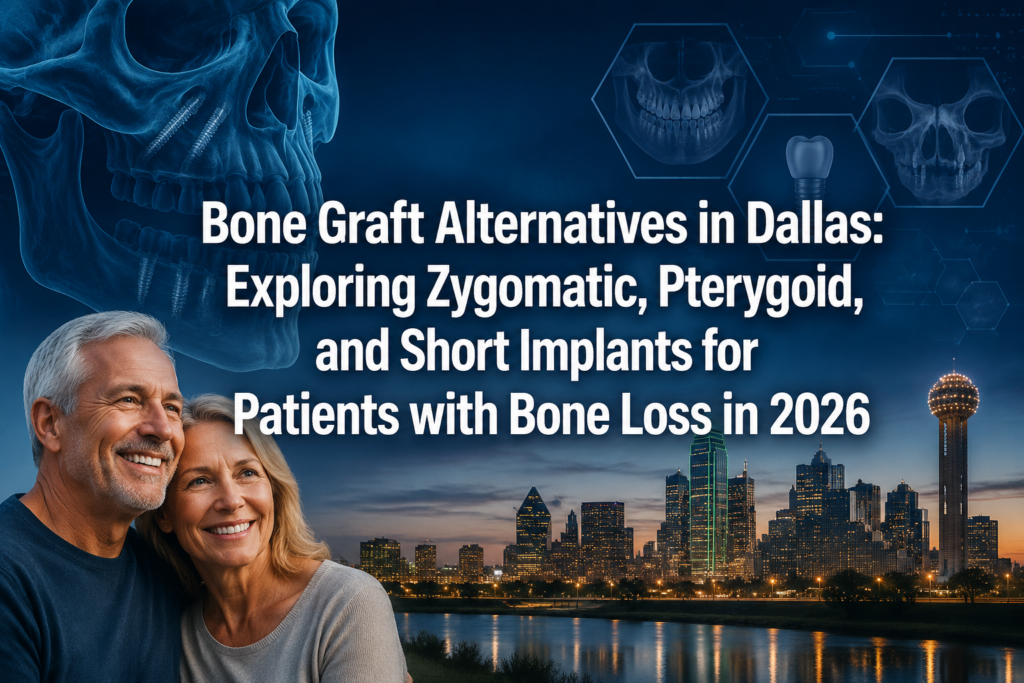 Bone Graft Alternatives in Dallas: Exploring Zygomatic, Pterygoid, and Short Implants for Patients with Bone Loss in 2026