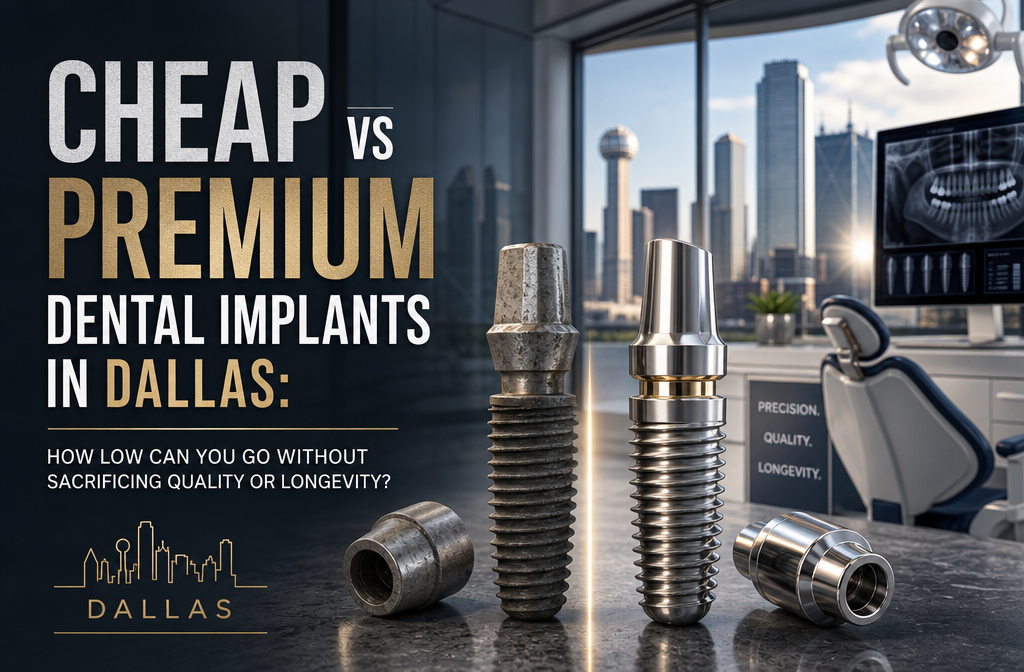 Cheap vs Premium Dental Implants in Dallas: How Low Can You Go Without Sacrificing Quality or Longevity?