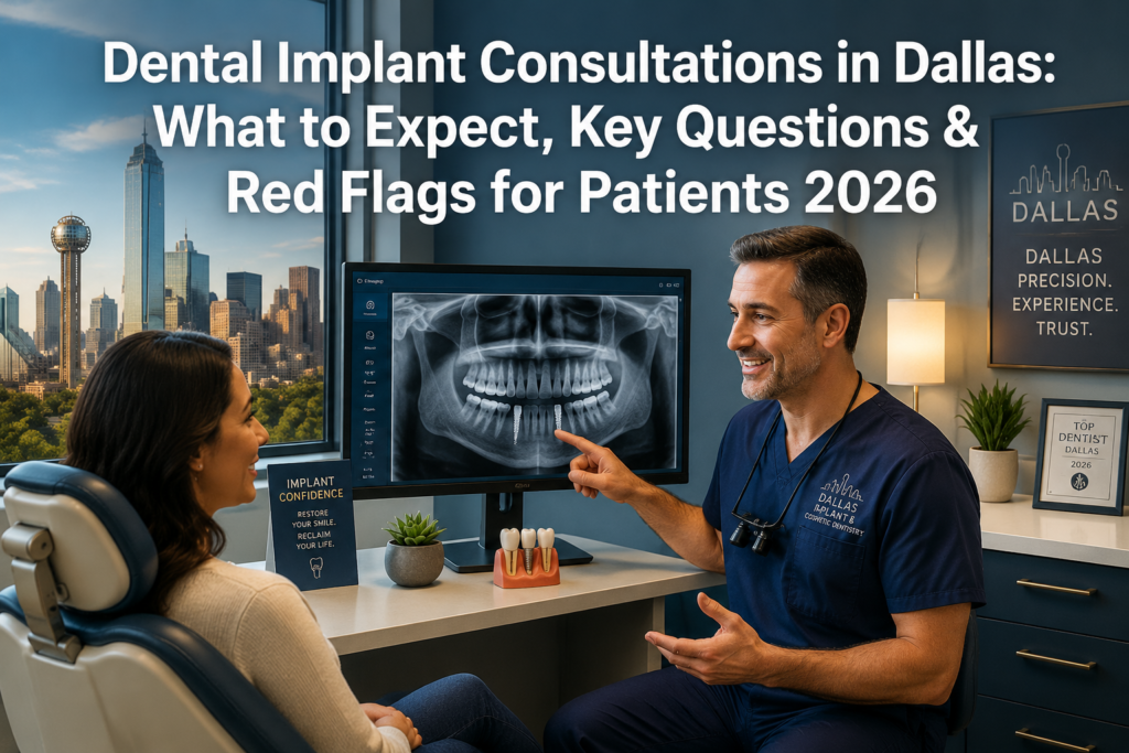 Dental Implant Consultations in Dallas: What to Expect, Key Questions & Red Flags for Patients 2026