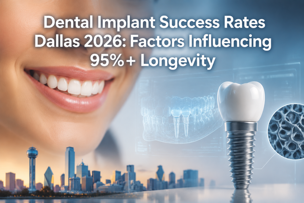 Dental Implant Success Rates Dallas 2026: Factors Influencing 95%+ Longevity
