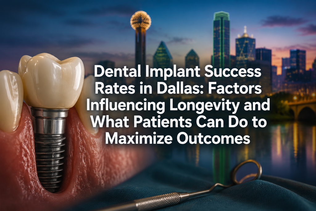 Dental Implant Success Rates in Dallas: Factors Influencing Longevity and What Patients Can Do to Maximize Outcomes