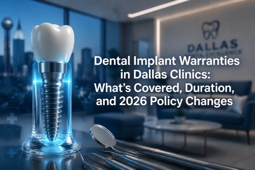 Dental Implant Warranties in Dallas Clinics: What’s Covered, Duration, and 2026 Policy Changes