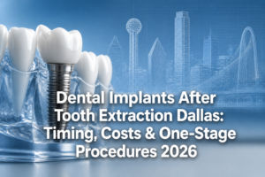 Dental Implants After Tooth Extraction Dallas: Timing, Costs & One-Stage Procedures 2026