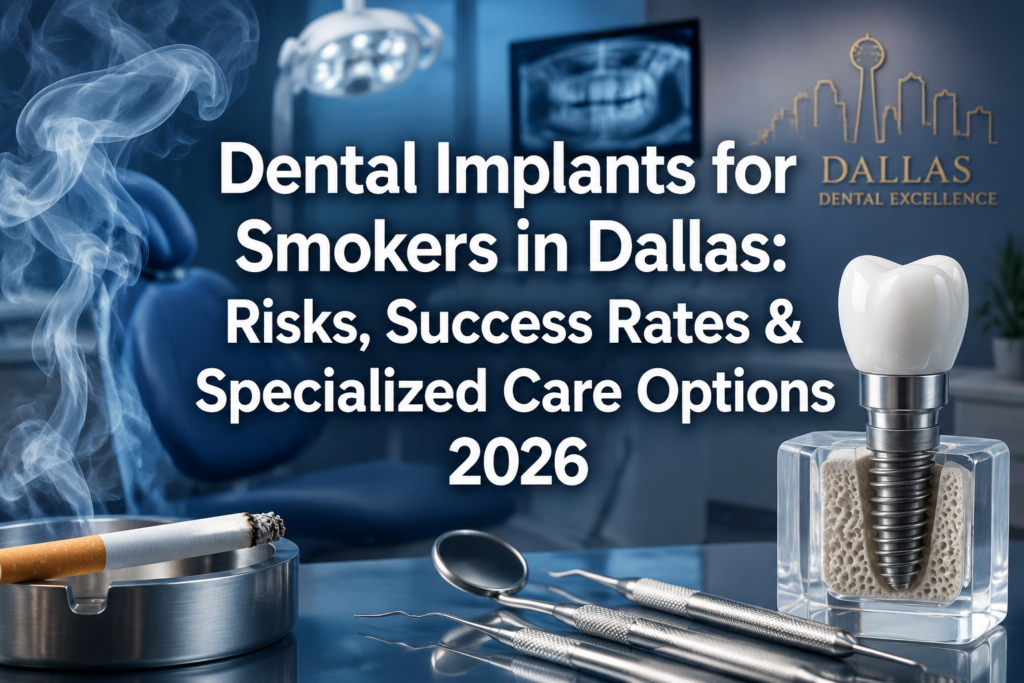 Dental Implants for Smokers in Dallas: Risks, Success Rates & Specialized Care Options 2026
