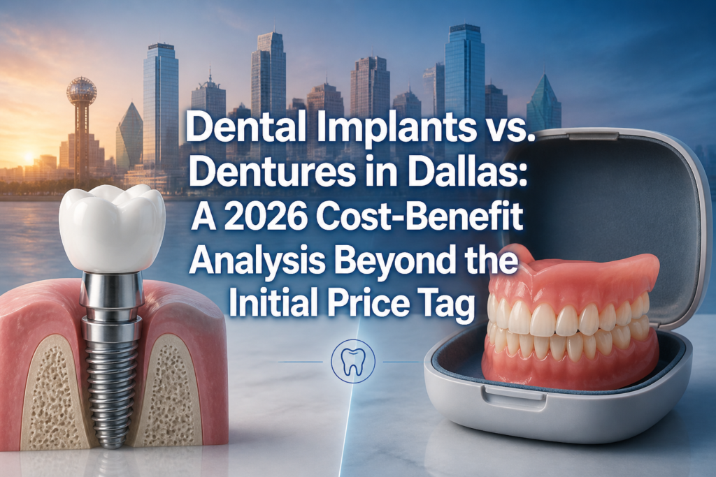 Dental Implants vs. Dentures in Dallas: A 2026 Cost-Benefit Analysis Beyond the Initial Price Tag