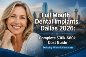 Full Mouth Dental Implants Dallas 2026: Complete $30k-$60k Cost Guide Excluding All-on-4 Alternatives