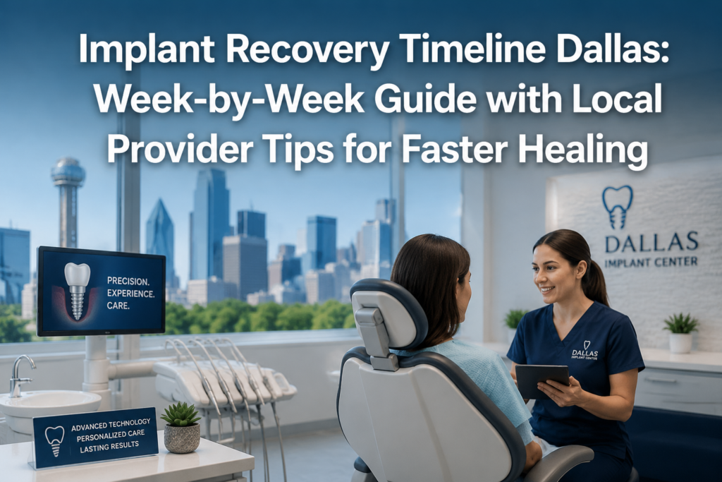 Implant Recovery Timeline Dallas: Week-by-Week Guide with Local Provider Tips for Faster Healing