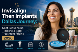 Invisalign Then Implants Dallas Journey: Cost Sequencing, Timeline & Total Treatment Pricing 2026