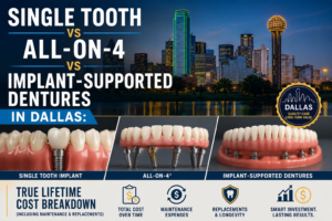 Single Tooth vs All-on-4 vs Implant-Supported Dentures in Dallas: True Lifetime Cost Breakdown (Including Maintenance & Replacements)