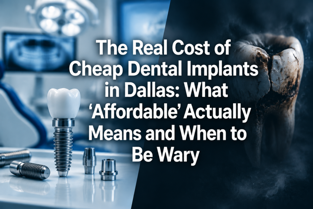 The Real Cost of Cheap Dental Implants in Dallas: What 'Affordable' Actually Means and When to Be Wary