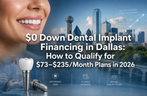$0 Down Dental Implant Financing in Dallas: How to Qualify for $73–$235/Month Plans in 2026