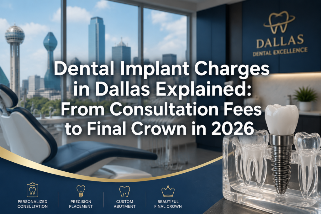 Dental Implant Charges in Dallas Explained: From Consultation Fees to Final Crown in 2026