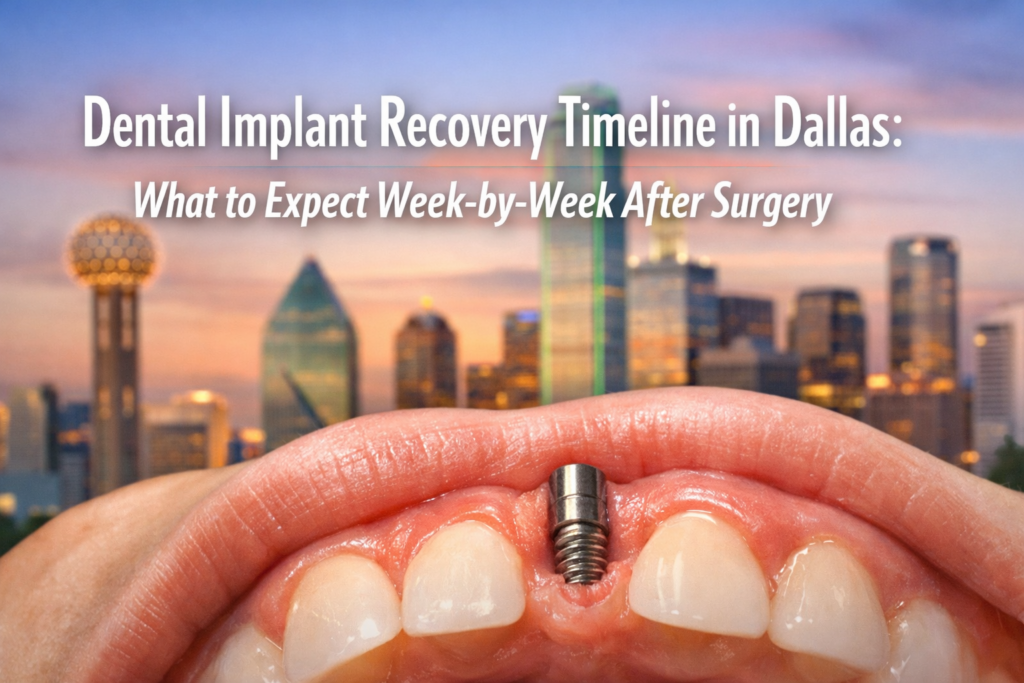 Dental Implant Recovery Timeline in Dallas: What to Expect Week-by-Week After Surgery