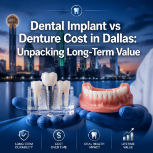 Dental Implant vs Denture Cost in Dallas: What ‘Tooth Implantation Price’ Tells You About Long‑Term Value