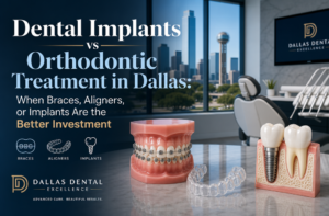 Dental Implants vs Orthodontic Treatment in Dallas: When Braces, Aligners, or Implants Are the Better Investment