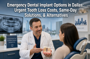 Emergency Dental Implant Options in Dallas: Urgent Tooth Loss Costs, Same‑Day Solutions, and Short-Term Alternatives