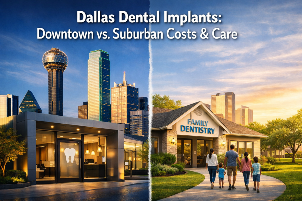 Same-Day vs Staged Implants in Downtown vs Suburban Dallas: How Location Affects Cost, Access, and Recovery Support